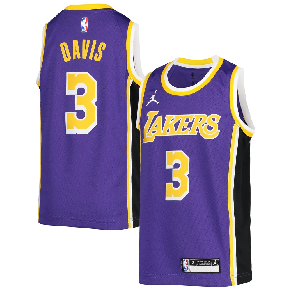 Jordan Brand Youth Jordan Brand Anthony Davis Purple Los Angeles Lakers  2020/21 Swingman Jersey - Statement Edition