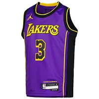 Youth Jordan Brand Anthony Davis Purple Los Angeles Lakers Swingman Jersey - Statement Edition