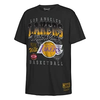 Youth Mitchell & Ness  Black Los Angeles Lakers 2025 NBA Playoffs Retro Monumental T-Shirt
