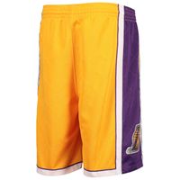 Youth Mitchell & Ness Gold Los Angeles Lakers 2009 Hardwood Classics 75th Anniversary Swingman Shorts