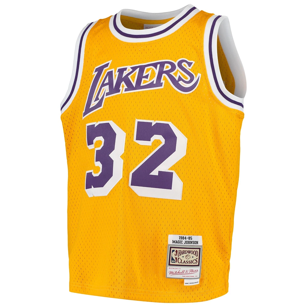 Maillot Mitchell & Ness Magic Johnson Gold Los Angeles Lakers Swingman pour jeune