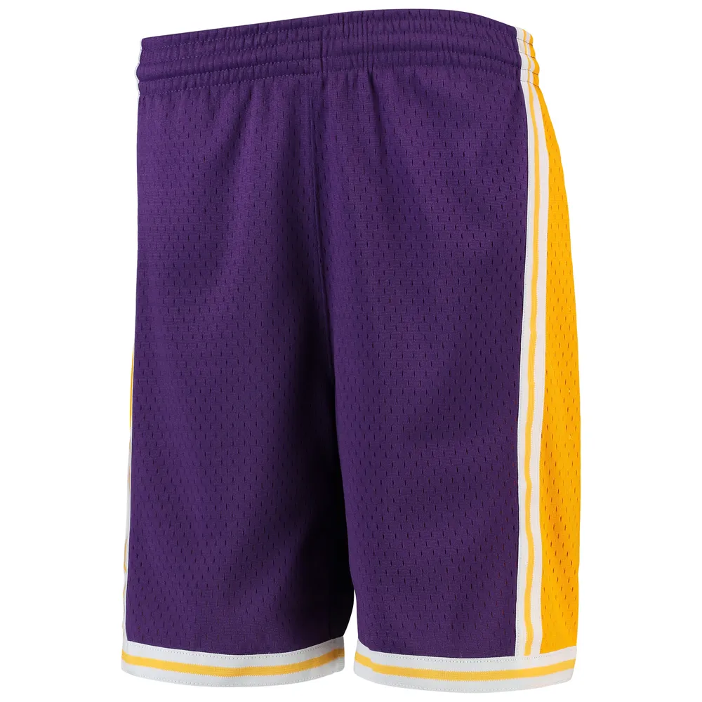 Short Swingman pourpre Los Angeles Lakers Hardwood Classics pour jeune Mitchell & Ness