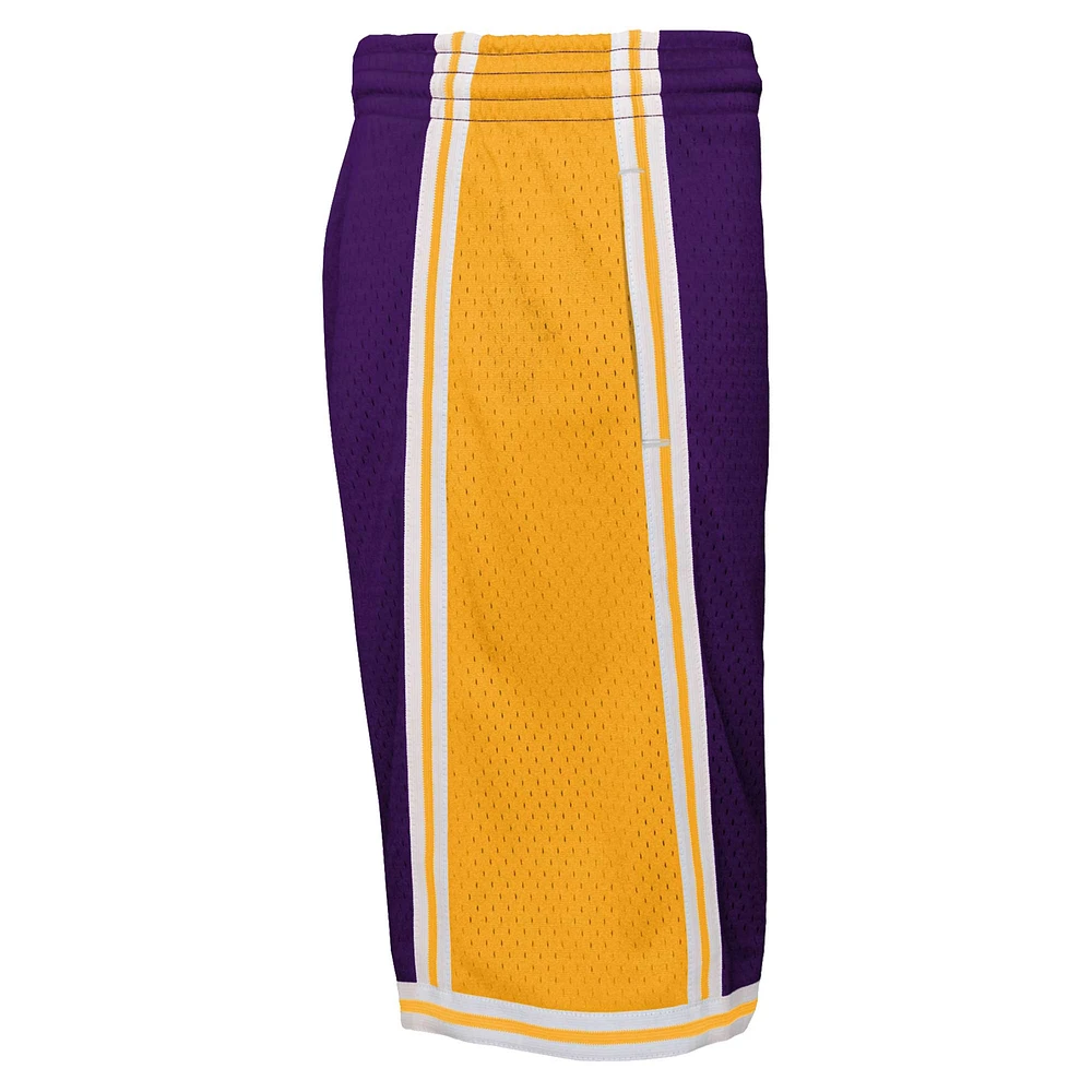 Short Swingman pourpre Los Angeles Lakers Hardwood Classics pour jeune Mitchell & Ness