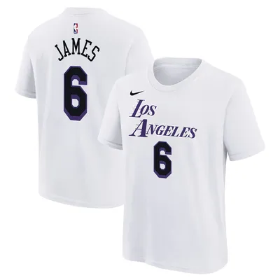 Men's Fanatics Branded LeBron James Cream/Purple Los Angeles