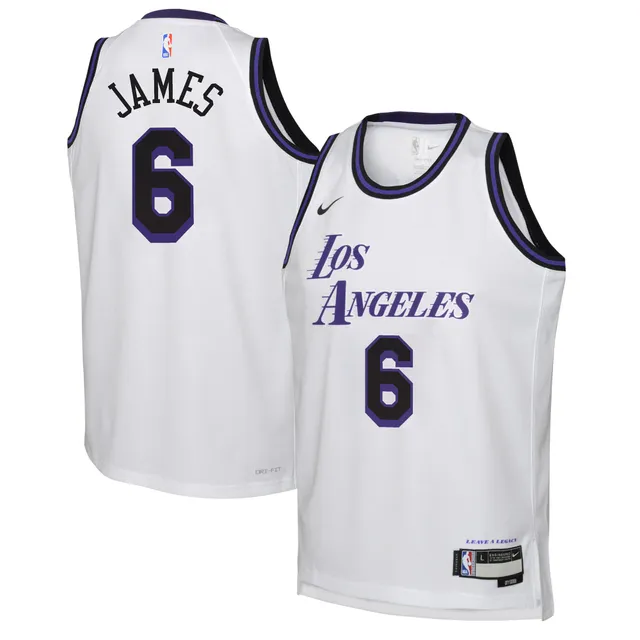 LeBron James Los Angeles Lakers Jordan Brand 2021/22 #6 Swingman