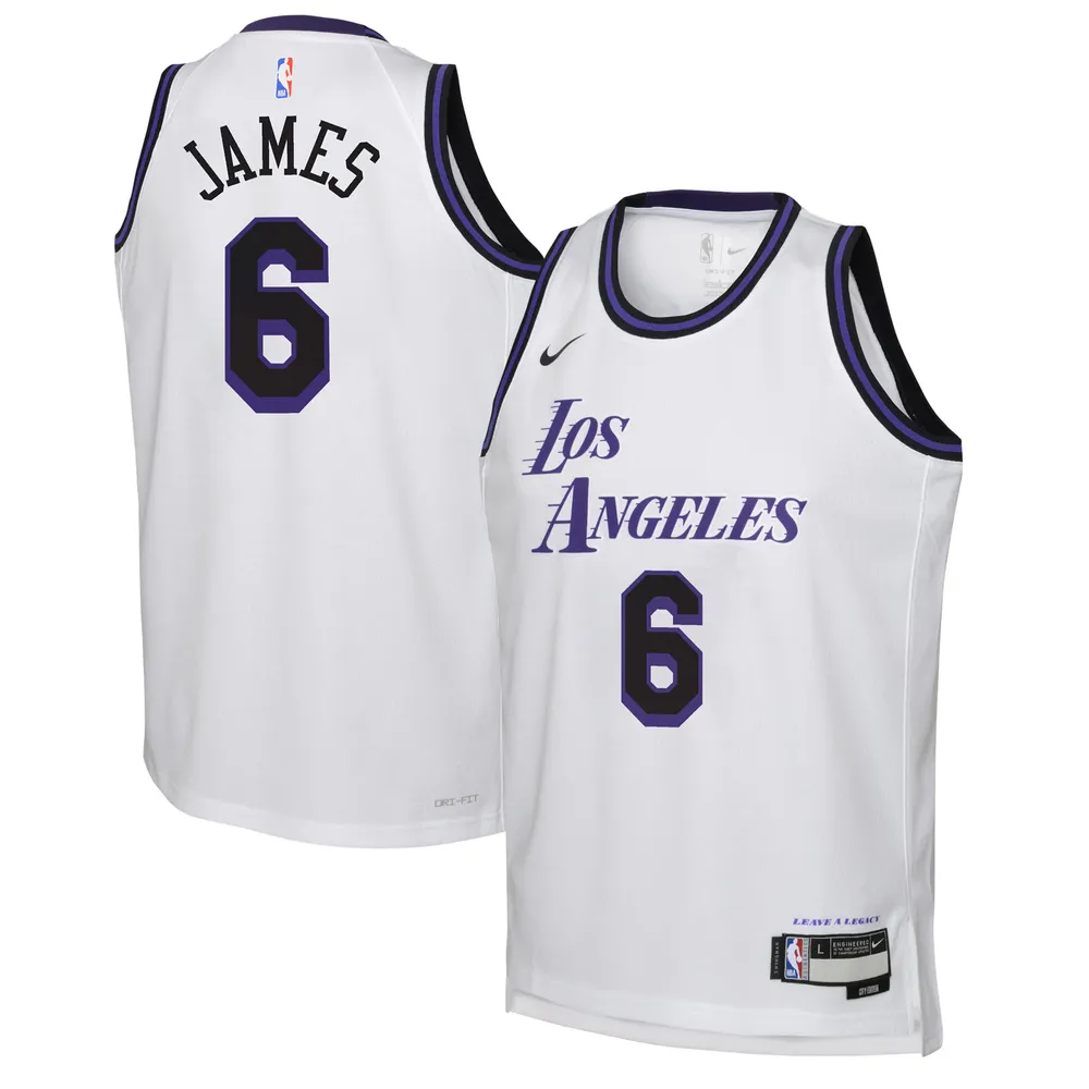 Los Angeles Lakers LeBron James NBA nike jersey youth large