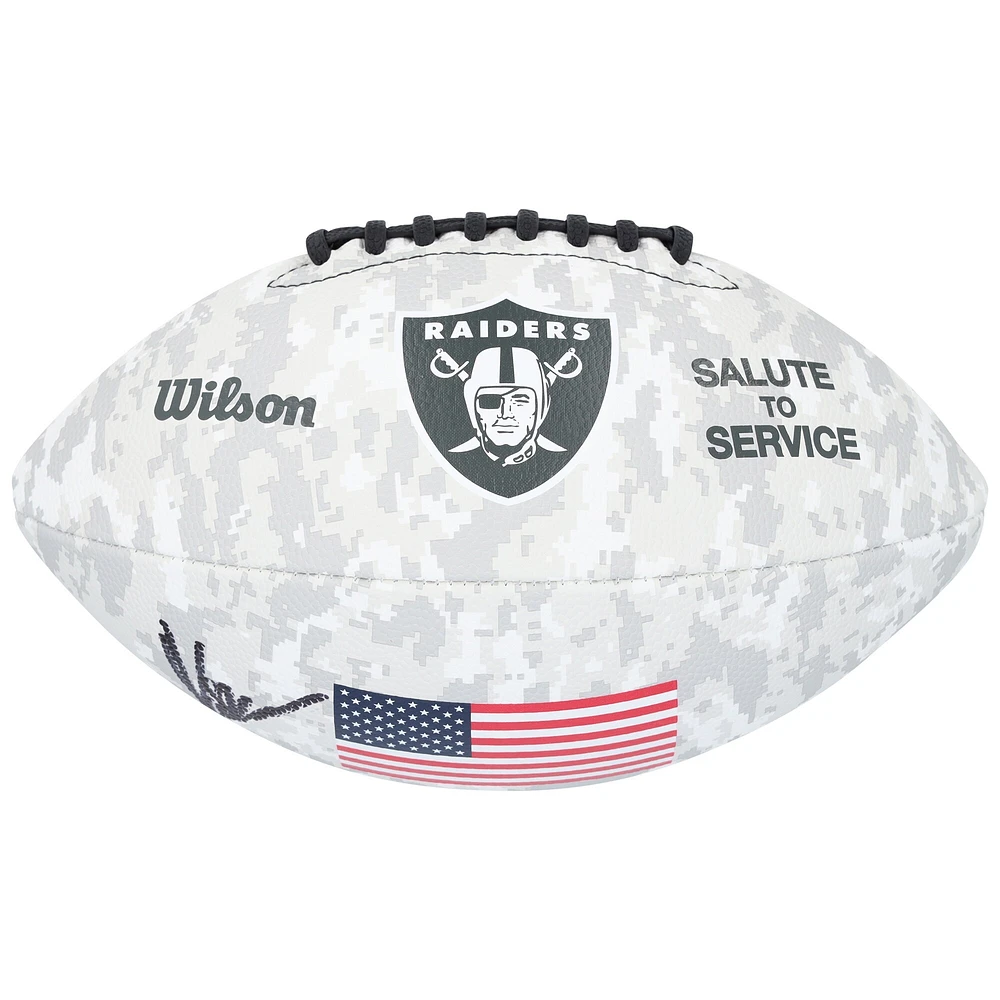 Marcus Allen Los Angeles Raiders Autographed Wilson 2024 Salute To Service Football 