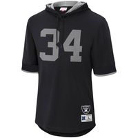 Men's Mitchell & Ness Bo Jackson Black Los Angeles Raiders Retired Player Mesh Name Number Hoodie T-Shirt