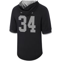 Men's Mitchell & Ness Bo Jackson Black Los Angeles Raiders Retired Player Mesh Name Number Hoodie T-Shirt