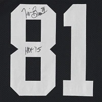 Tim Brown Los Angeles Raiders Autographed Black 1994 Mitchell & Ness Authentic Jersey with "HOF 15" Inscription