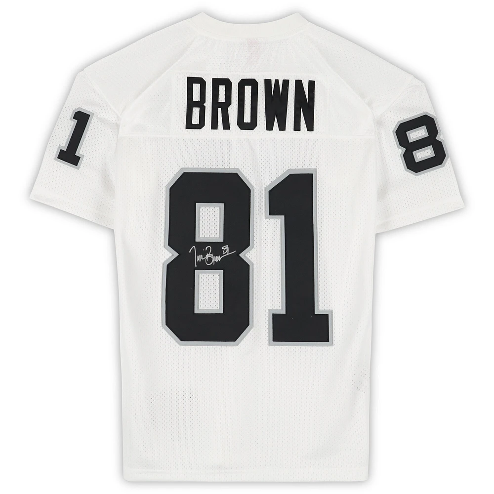 Tim Brown Los Angeles Raiders Autographed White 1994 Mitchell & Ness White Authentic Jersey 