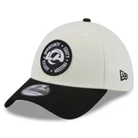 Indianapolis Colts New Era 2022 Inspire Change 39THIRTY Flex Hat - Cream/ Black