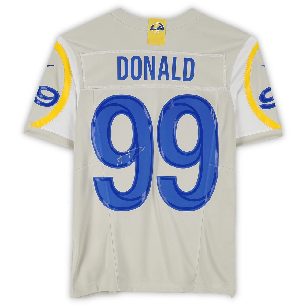 Aaron Donald Los Angeles Rams Autographed Bone Nike Limited Jersey 