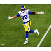 Aaron Donald Los Angeles Rams Unsigned Super Bowl LVI Sack Photograph