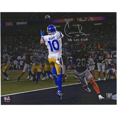 Lids Cam Akers Los Angeles Rams Fanatics Authentic Autographed Super Bowl  LVI Champions Deluxe Framed 16'' x 20'' Action Photograph