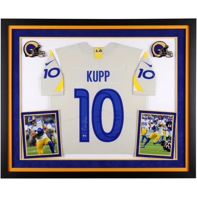 Lids Cooper Kupp Los Angeles Rams Fanatics Authentic Autographed Framed 16  x 20 Royal Jersey Running vs. New York Giants Photograph