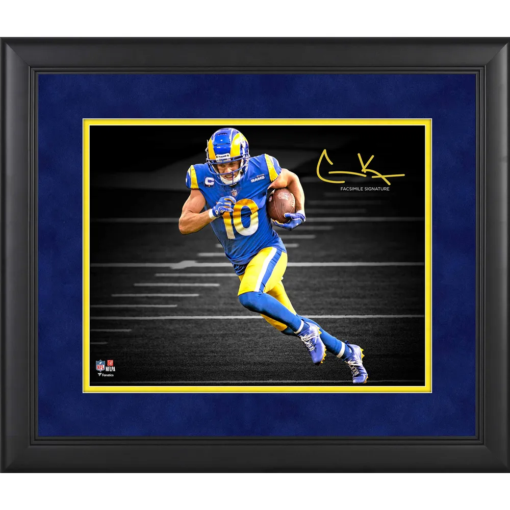 Cooper Kupp Los Angeles Rams Autographed 11 x 14 Royal Jersey Running  Spotlight Photograph