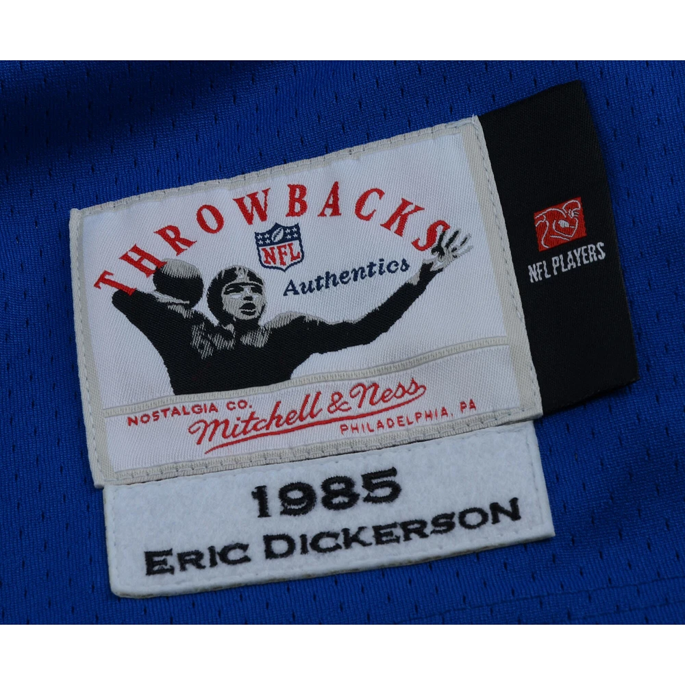 Eric Dickerson Los Angeles Rams Autographed 1985 Throwback Mitchell & Ness Blue Authentic Jersey with "HOF 99" Inscription