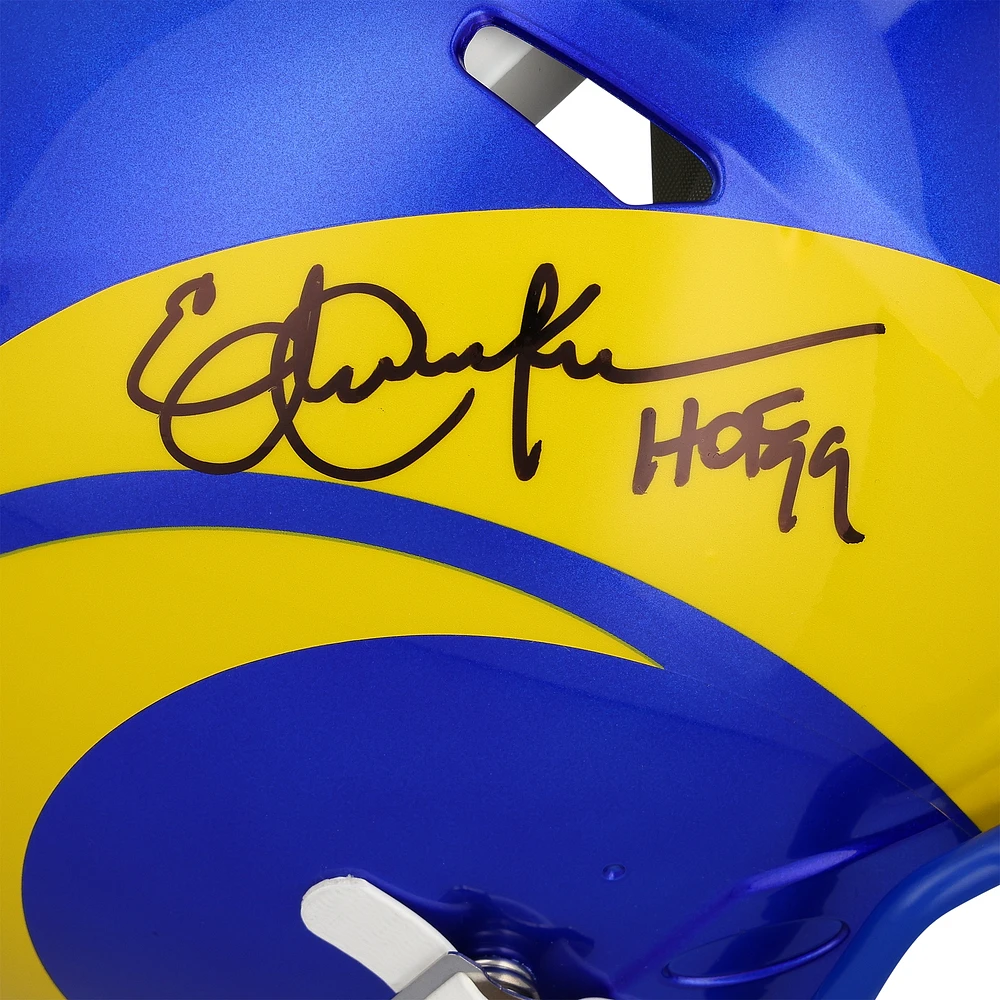 Eric Dickerson Los Angeles Rams Autographed Riddell Speed Authentic Helmet with "HOF 99" Inscription