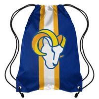 FOCO Los Angeles Rams Team Stripe - Drawstring Backpack