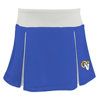 Ensemble deux pièces de pom-pom girl Spirit des Rams Los Angeles Royal pour filles d'âge préscolaire avec bloomers