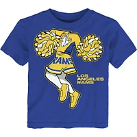 T-shirt de pom-pom girl Royal Los Angeles Rams pour fille