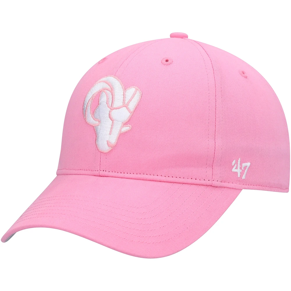 Girls Youth '47 Pink Los Angeles Rams Rose MVP Adjustable Hat