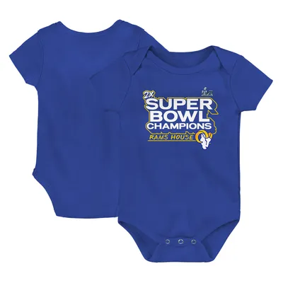 Los Angeles Rams Fanatics Branded Infant Super Bowl LVI Champions Parade Bodysuit - Royal