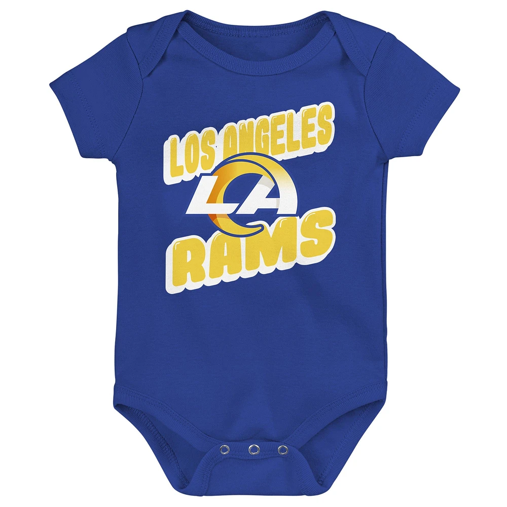 Infant Los Angeles Rams Play Day Three-Pack Bodysuit Set