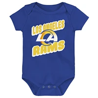 Infant Los Angeles Rams Play Day Three-Pack Bodysuit Set