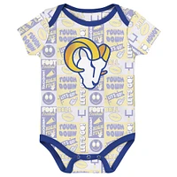 Infant Los Angeles Rams Play Day Three-Pack Bodysuit Set