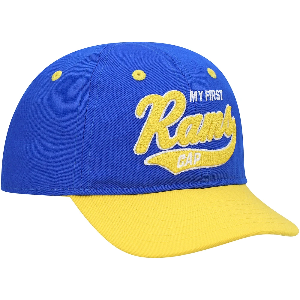 Infant Royal/Gold Los Angeles Rams My First Tail Sweep Slouch Flex Hat