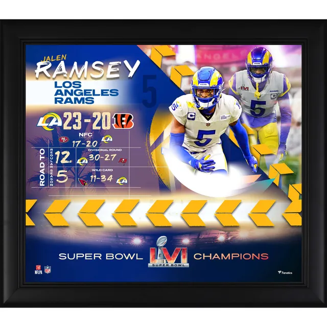 : Fanatics Men's White Los Angeles Rams Super Bowl LVI