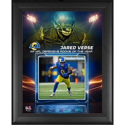 Jared Verse Los Angeles Rams Framed 13" x 16" 2024 NFL Defensive Rookie of the Year Collage