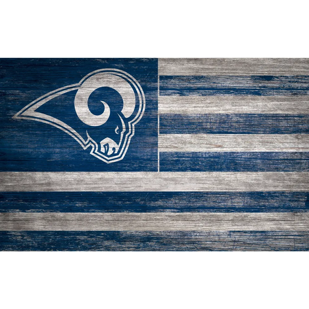 Lids Los Angeles Rams 11'' x 19'' Distressed Flag Sign