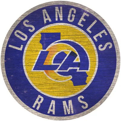 Los Angeles Rams 12'' x 12'' State Circle Sign
