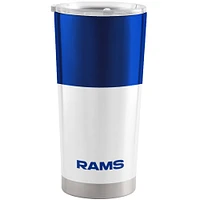 Verre à vin en acier inoxydable colorblock Los Angeles Rams de 20 oz