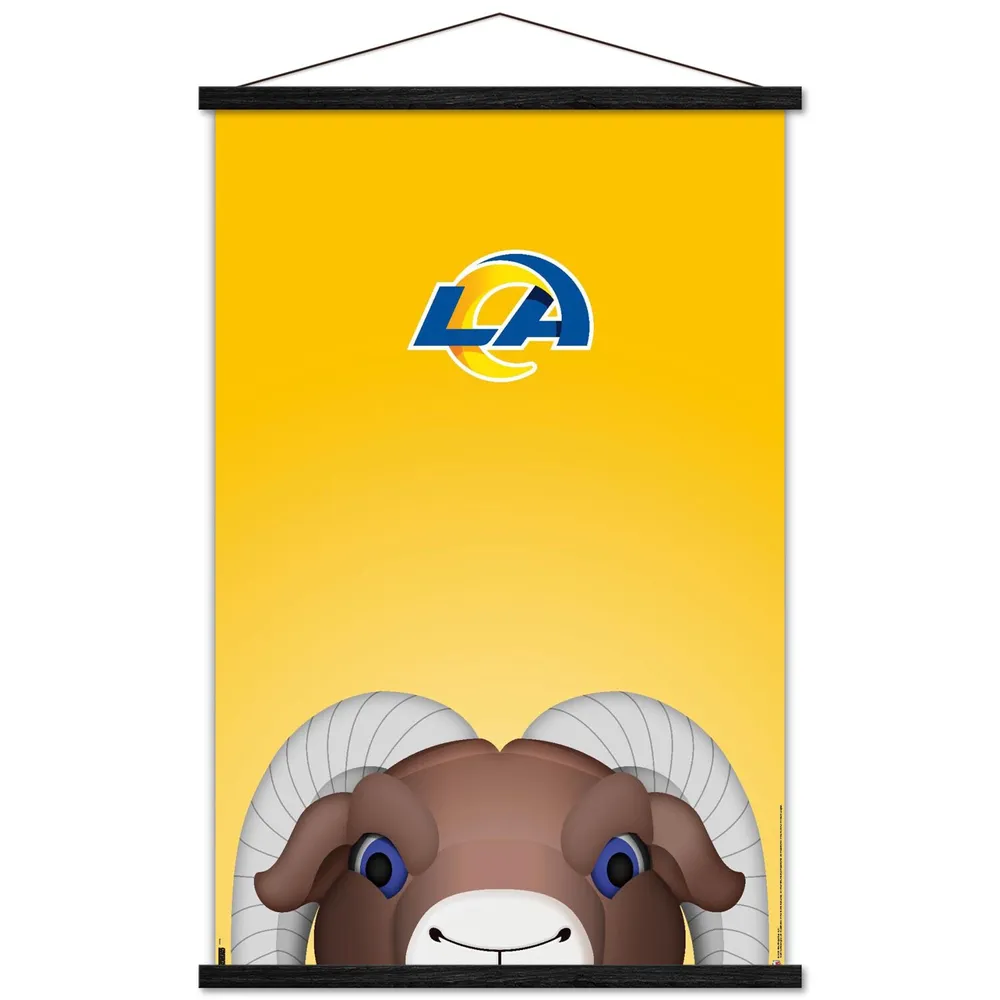 Lids Los Angeles Rams 22.4'' x 34'' Magnetic Framed Minimalist Mascot  Poster