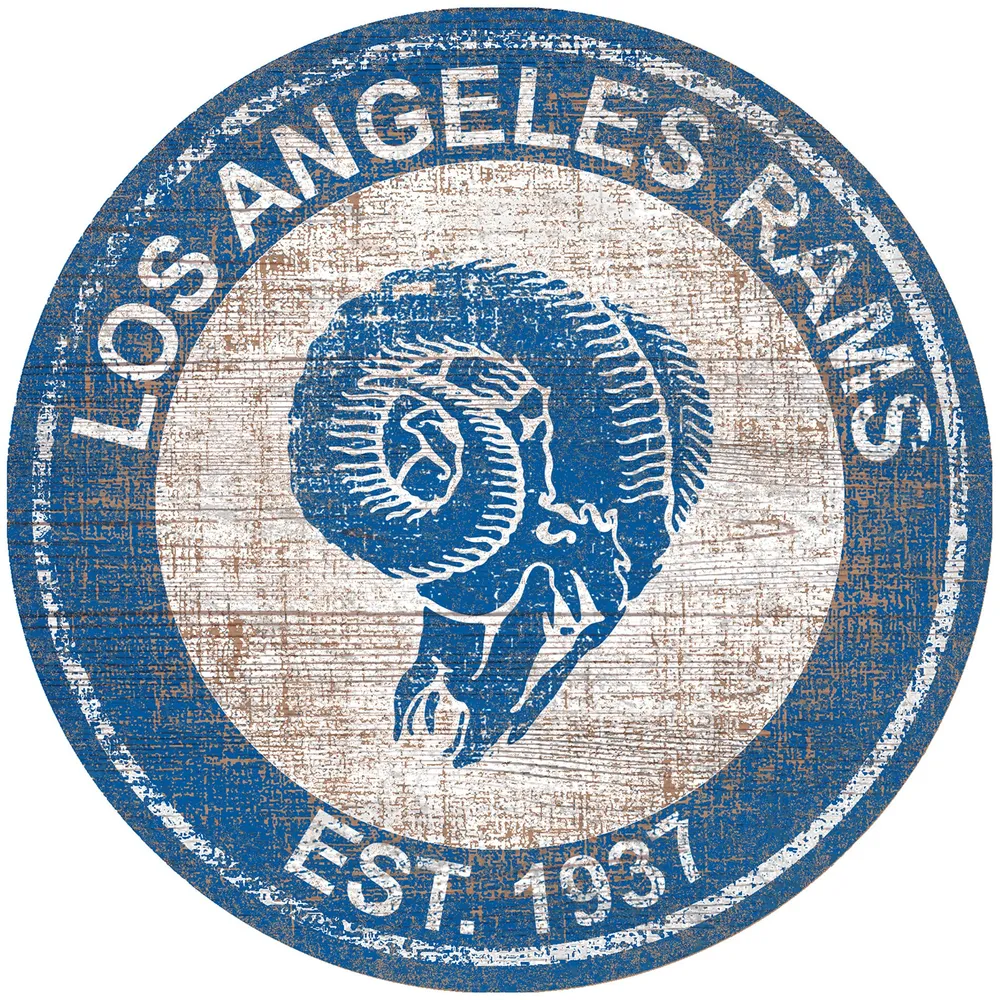 NFL Los Angeles Rams Distressed Logo Cutout Sign