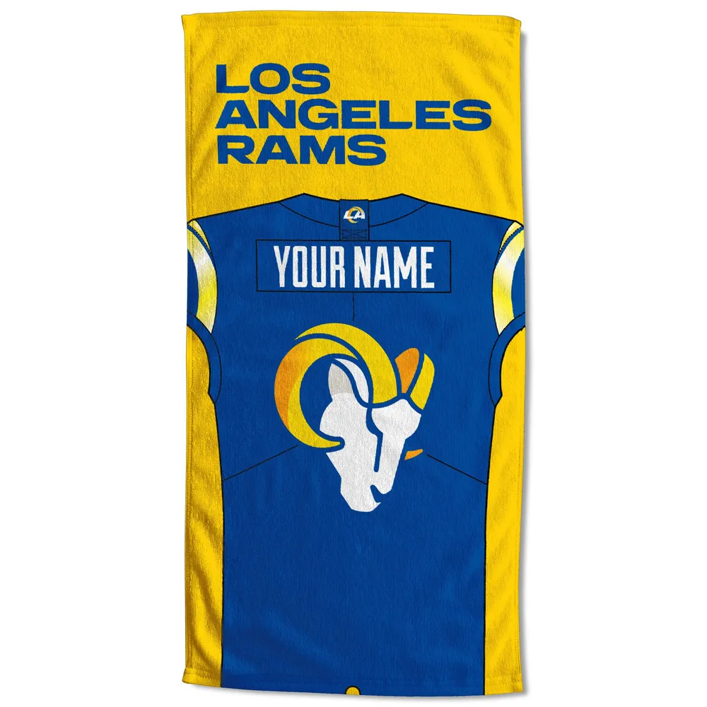 Lids Los Angeles Rams 30'' x 60'' Personalized Beach Towel