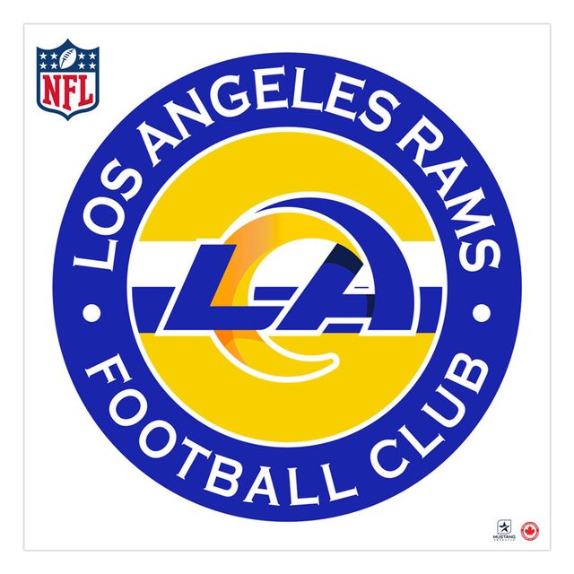 Los Angeles Rams 36 `` x 36 '' Logo mural repositionnable - autocollant