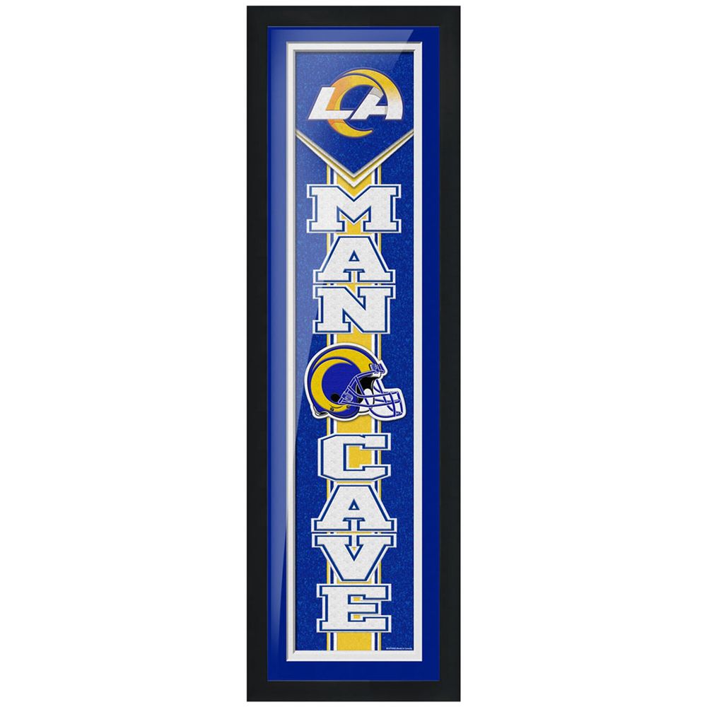 Los Angeles Rams 6'' x 22'' Man Cave Framed - Artwork