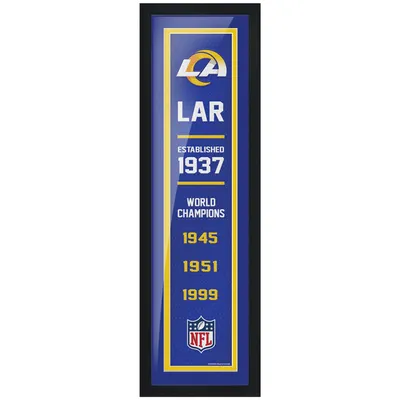 Los Angeles Rams - 6'' x 22'' Team Empire encadrée d'art