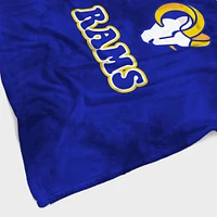 Couverture Sherpa en flanelle teintée à bulles Los Angeles Rams 60'' x 70''