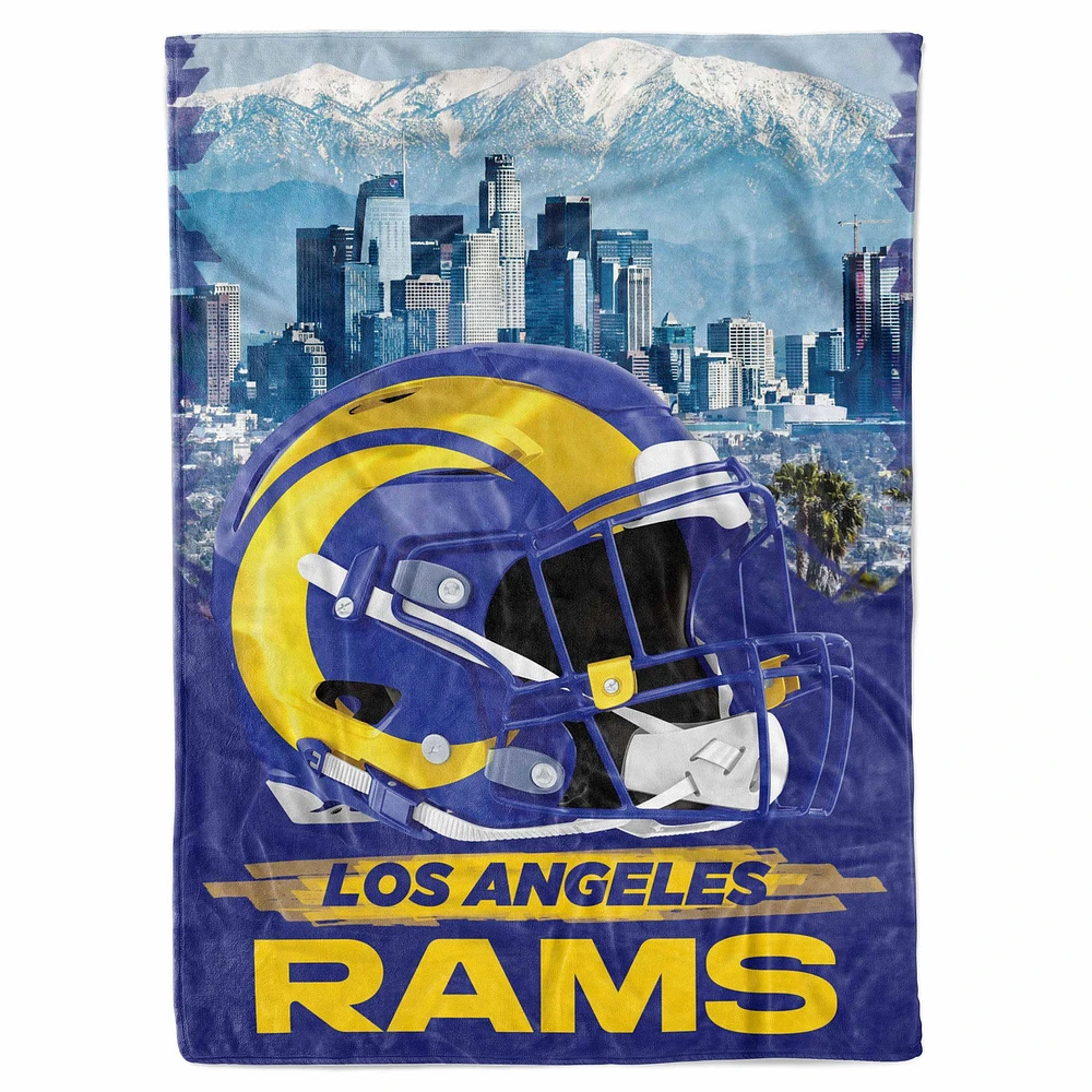 Couverture de croquis de ville 66" x 90" des Rams de Los Angeles