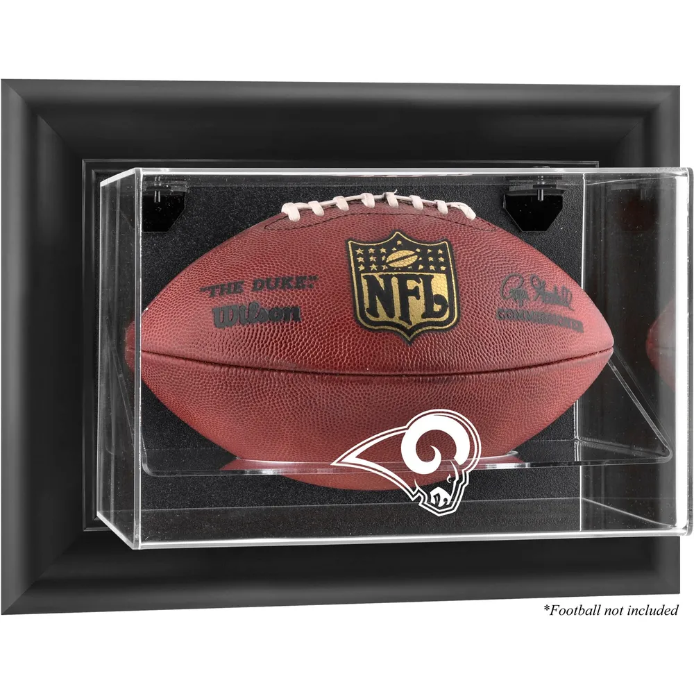 Los Angeles Rams Fanatics Authentic Brown Framed Wall-Mountable Team Logo  Mini Helmet Display Case