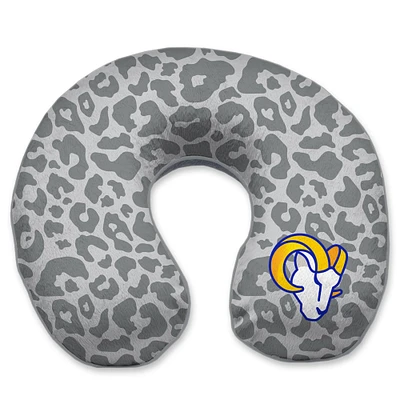 Los Angeles Rams Cheetah Print Memory Foam Travel Pillow