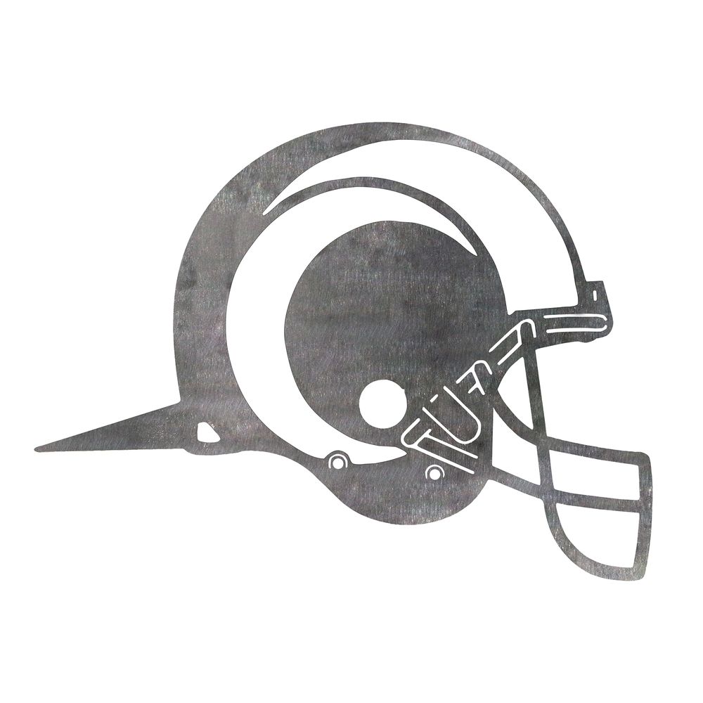 Los Angeles Rams Metal Garden Art Helmet Spike