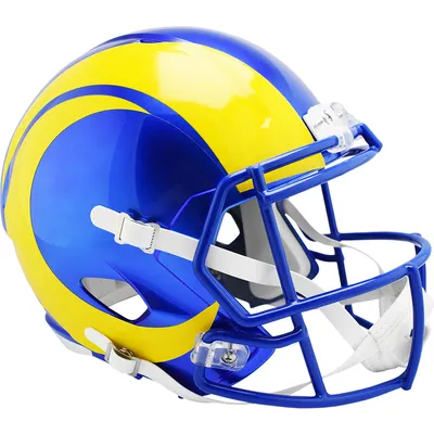 Los Angeles Rams Riddell 2020 - Réplique du casque de football en taille réelle Revolution Speed ​​​​présent