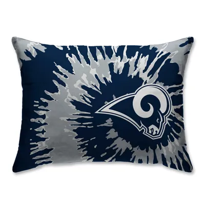 Los Angeles Rams Tie Dye Plush Bed Pillow - Blue